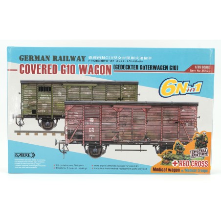 German Railway Covered G10 Wagon - Red Cross  -  Sabre (1/35)