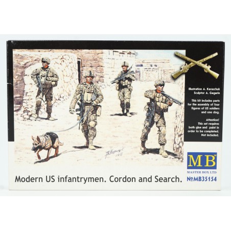Modern US infantrymen, Cordon and Search.  -  Master Box (1/35)