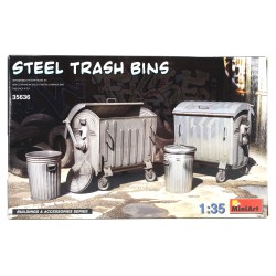 Steel Trash Bins  -...