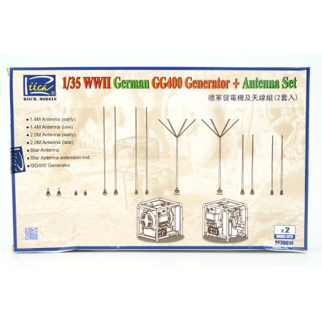 WWII German GG400 Generator & Antenna Set  -  Riich.Models (1/35)