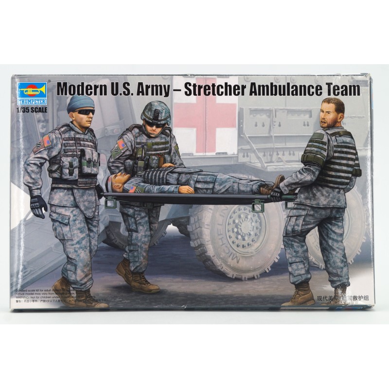 Modern U.S. Army - Stretcher Ambulance Team  -  Trumpeter (1/35)