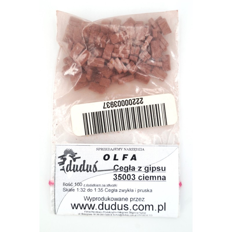 Dark Coloured Gypsum Modelling Bricks (100+ pcs)  -  Dudus (1/32-1/35)