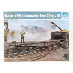 Schwere Plattformwagen Type SSyms 80  -  Trumpeter (1/35)
