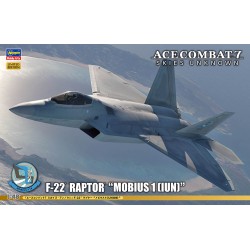 Ace Combat 7 Skies Unknown F-22 Raptor "Mobius 1 (IUN)" (Lockheed Martin)  -  Hasegawa (1/48)