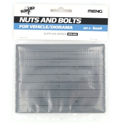 Nuts & Bolts for Vehice/Diorama Set A Small 156 pcs. each size -0.8 / 1.0 / 1.4 mm  -  Meng (1/35)