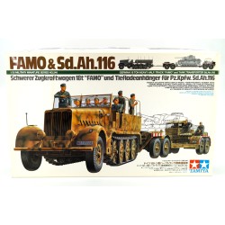FAMO & Sd.Ah.116 Schwerer Zugkraftwagen 18t "FAMO" und Tiefladeanhänger für Pz.Kpfw. Sd.Ah.116  -  Tamiya (1/35)