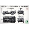 Jeep Willys ¼-ton 4×4 G503 MB Utility Truck  -  Takom (1/16)