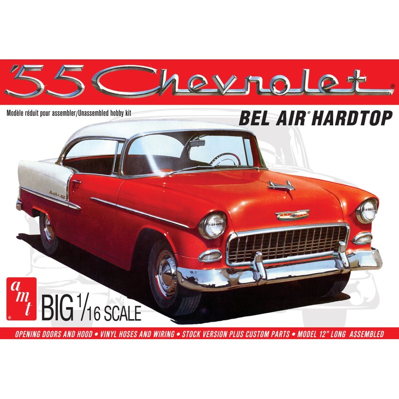1955 Chevy Bel Air Hardtop  -  AMT (1/16)