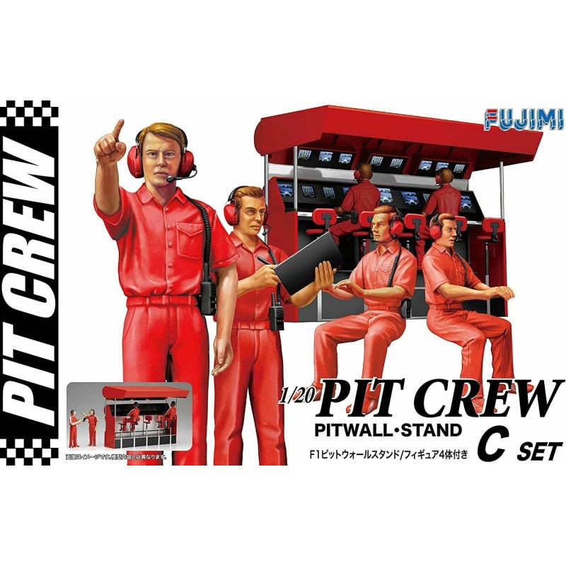 Pit Crew Set B (Pitwall Stand)  -  Fujimi (1/20)