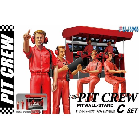 Pit Crew Set B (Pitwall Stand)  -  Fujimi (1/20)
