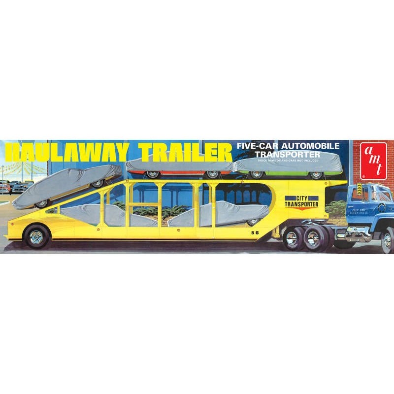 Haulaway Trailer Five-Car Automobile Transporter  -  AMT (1/25)