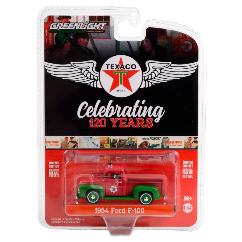 [Anniversary Collection Series 15] 1954 Ford F-100 Texaco Celebrating 120 Years - Greenlight (1/64)