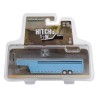 [Hitch & Tow Trailers] 26-Foot Continuous Gooseneck Livestock Trailer (Light Blue) - Greenlight (1/64)