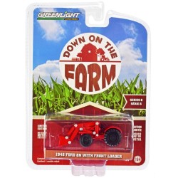 [Down on the Farm Series 6] 1948 Ford 8N with Front Loader (Red) - Greenlight (1/64)