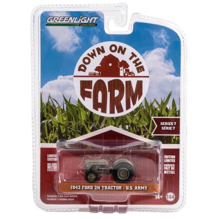 [Down on the Farm Series 7] 1943 Ford 2N Tractor (U.S. Army) - Greenlight (1/64)