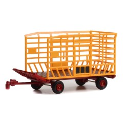 [Down on the Farm Series 7] Bale Throw Wagon (Yellow & Red)  - Greenlight (1/64)