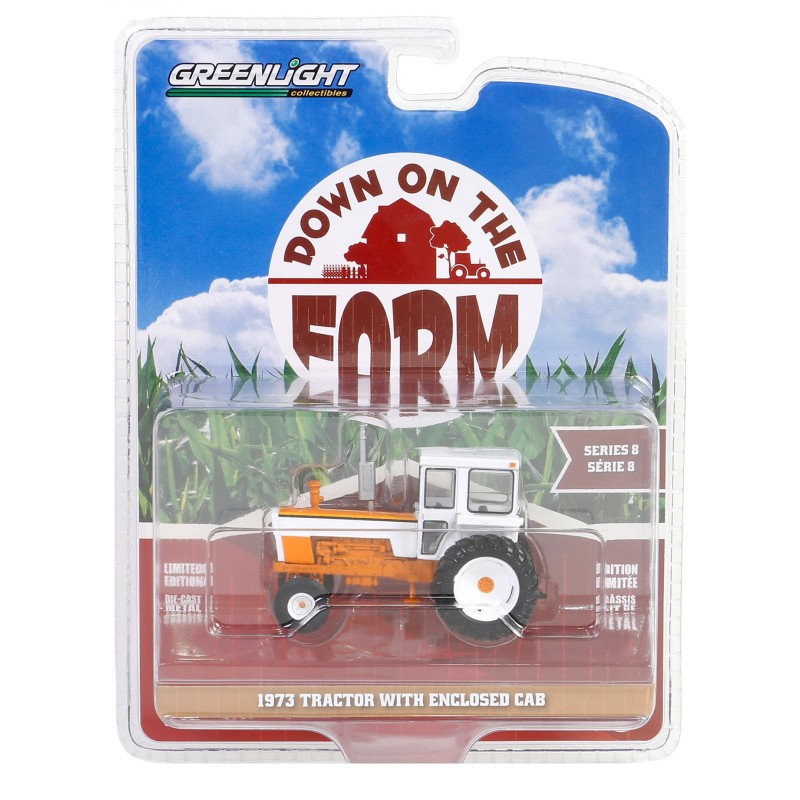 [Down on the Farm Series 8] 1973 Tractor with Enclosed Cab  - Greenlight (1/64)