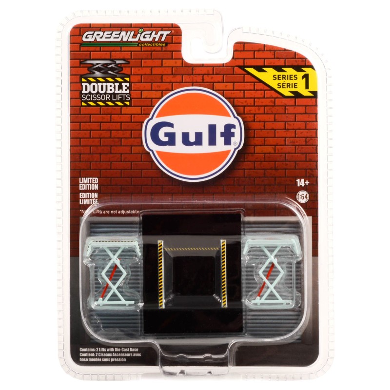 [Double Scissor Lifts Series 1] Auto Body Shop (Gulf Oil) - Greenlight (1/64)