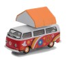 [The Great Outdoors Series 2] 1968 Volkswagen Type 2 with Campotel Cartop Sleeper Tent - Greenlight (1/64)