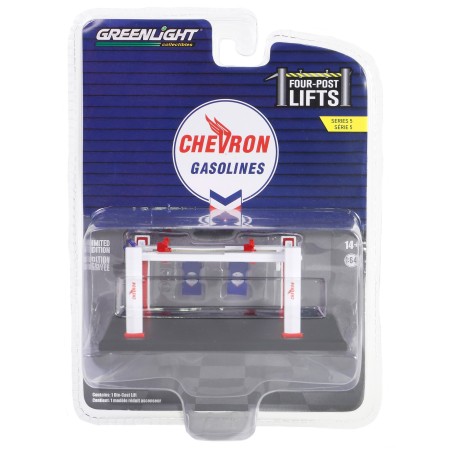 [Four-Post Lift Series 5] Auto Body Shop (Chevron) - Greenlight (1/64)