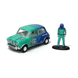 [Mijo Exclusives] 1967 Austin Mini Cooper S 1275 MKI Falken Tire With Driver - Greenlight (1/64)