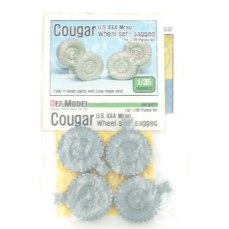 Cougar U.S. 4x4 Mrap Wheel Set Sagged (for Panda)  -  Def.Model (1/35)