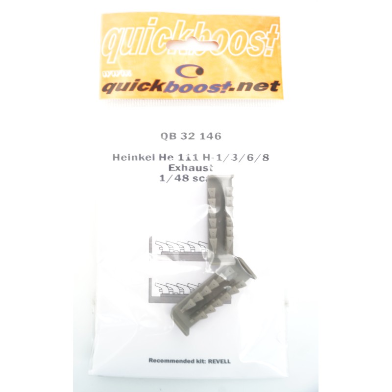 Heinkel He 111 H-1/3/6/8 Exhaust (for Revell)  -  Quickboost (1/48)