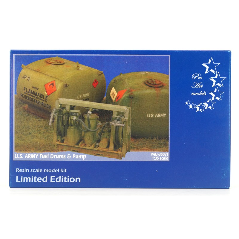 U.S. Army Fuel Drums & Pump Unit (Ltd Ed)  -  Pro Art Models (1/35)