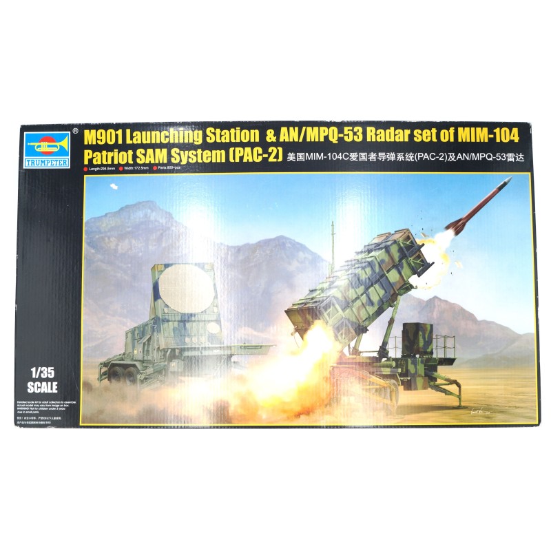 M901 Launching Station & AN/MPQ-53 Radar set of MIM-104 Patriot SAM System (PAC-2)  -  Trumpeter (1/35)