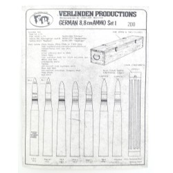 German 8.8cm Ammo (Set 1)  -  Verlinden (1/35)