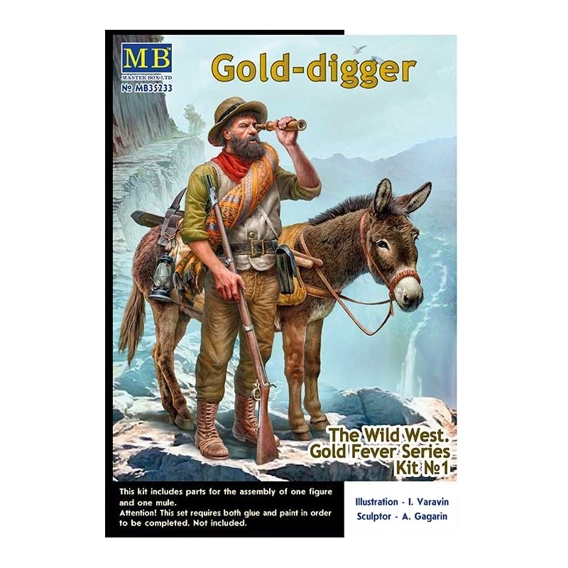 The Wild West. Gold Fever Series Kit No 1 Gold-Digger  -  Master Box (1/35)