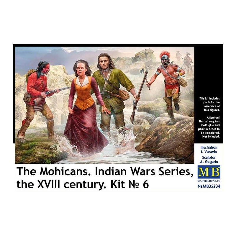 The Mohicans. Indian Wars Series, the XVIII century. Kit No 6  -  Master Box (1/35)