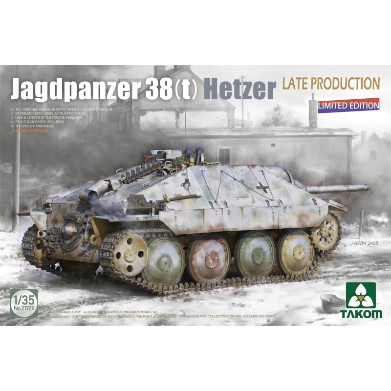 Jagdpanzer 38(t) Hetzer Late Production Limited Edition (Without Interior)  -  Takom (1/35)