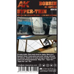 Elastic Rigging Bobbin HYPER-THIN 1:72 / 1:350 / 1:700  -  AK Interactive