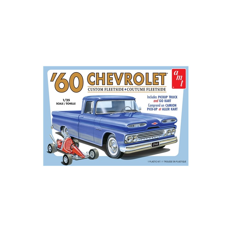 '60 Chevrolet Custom Fleetside  -  AMT (1/25)