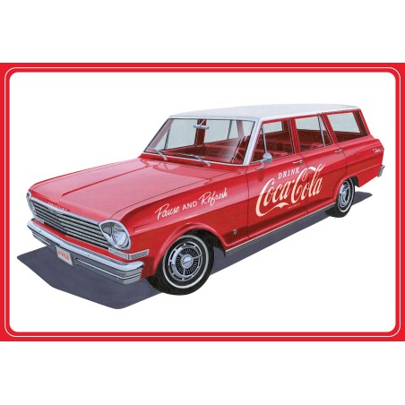 ‘63 Chevy II Nova Wagon With Coke Crates  -  AMT (1/25)