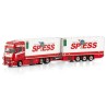 Scania S Highline 6x2 Tag Axel Riged Reefer Truck Drawbar Trailer - 6 Axle [Spiess]  -  WSI (1/50)