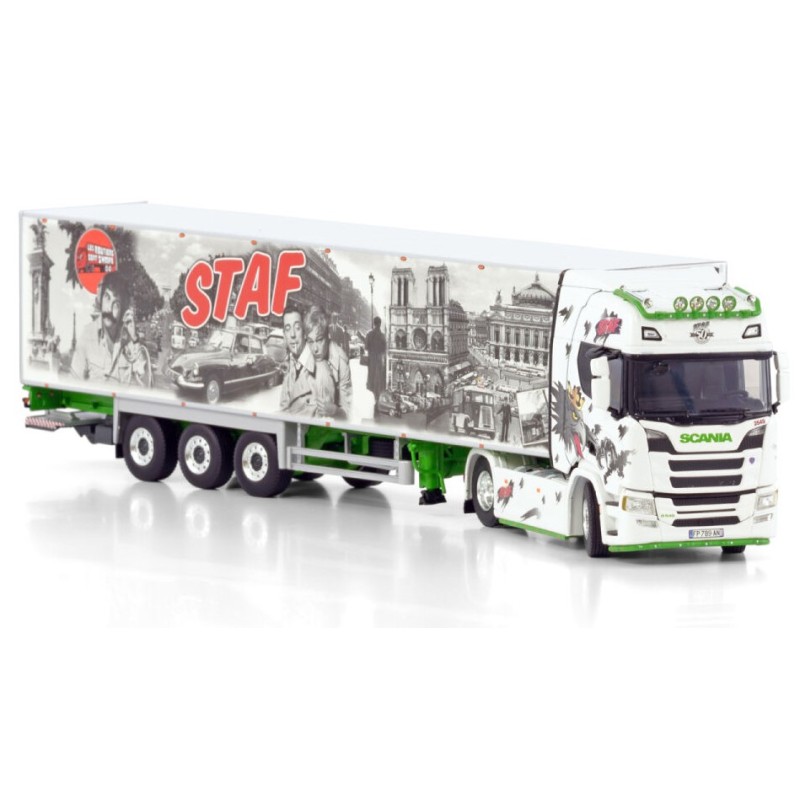 Scania R Highline + Reefer Trailer 3 Axle [Staf]  -  WSI (1/50)