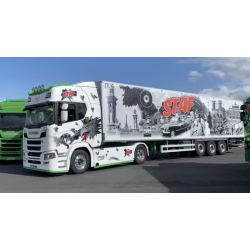 Scania R Highline + Reefer Trailer 3 Axle [Staf]  -  WSI (1/50)