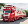 Scania S Highline 6x2 Tag Axel Riged Reefer Truck Drawbar Trailer - 6 Axle [Spiess]  -  WSI (1/50)