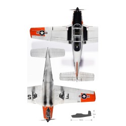 Beechcraft T-34B Mentor USN "VT-5 Training Air Wing"  -  Academy (1/48)