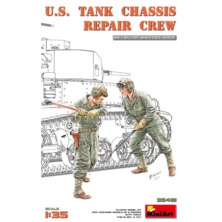 U.S. Tank Chassis Repair Crew  -  MiniArt (1/35)