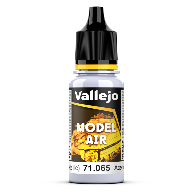 Vallejo Model Air 18ml  -  Steel