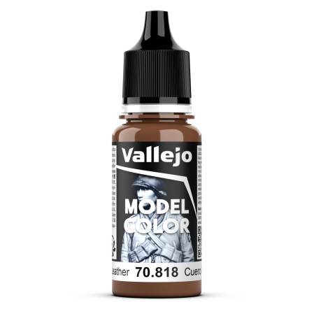 Vallejo Model Color 18ml  -  Red Leather (Rouge Cuire)