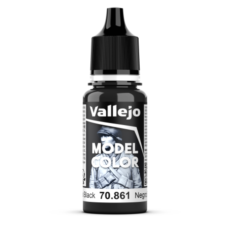 Vallejo Model Color 18ml  -  Glossy Black