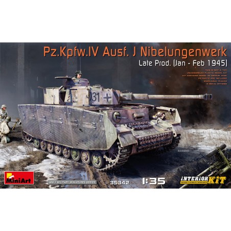 Pz.Kpfw.IV Ausf. J Nibelungenwerk Late Prod. (Jan-Feb 1945) (Interior Kit)  -  MiniArt (1/35)