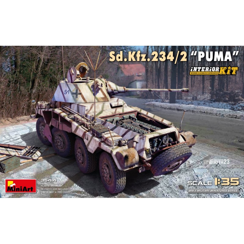 Sd.Kfz. 234/2 "PUMA" [Interior Kit]  -  MiniArt (1/35)