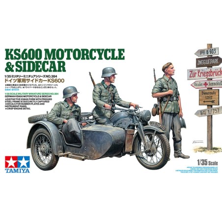 Zündapp KS600 Motorcycle & Sidecar  -  Tamiya (1/35)