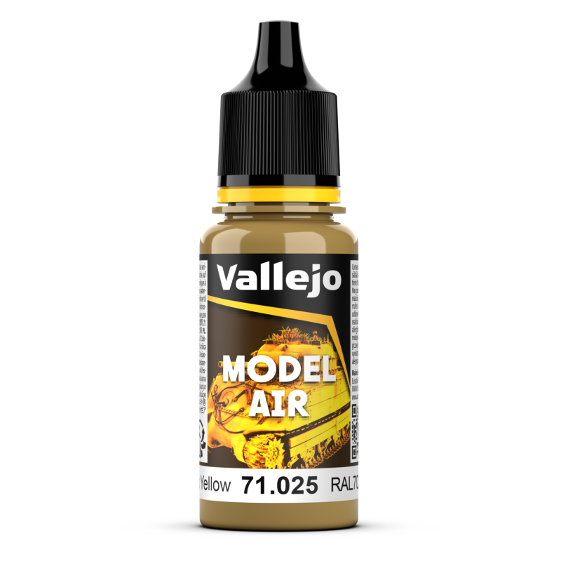 Vallejo Model Air 18ml  -  Dark Yellow