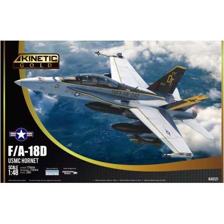 McDonnell Douglas F/A-18D Hornet VMFA(AW)-242 "Bats"   -  Kinetic (1/48)